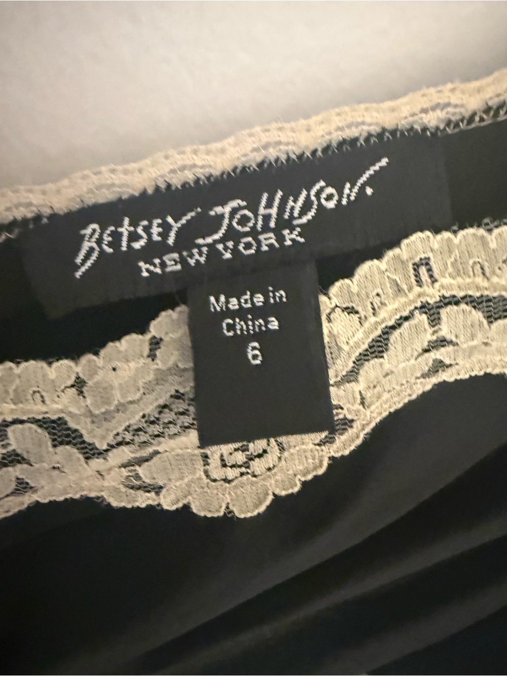 vintage 1990s Betsey Johnson silk satin bias-cut slip dress black Chemise - Picture 4 of 5